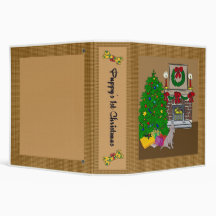 Labrador Puppy's 1st Christmas Scrapbook Binder