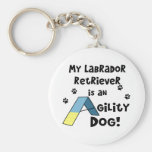 Labrador Retriever Agility Dog Keychain