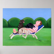 Labrador Retriever Art Print Father's Day
