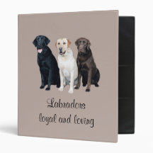 Labrador Retriever Binder