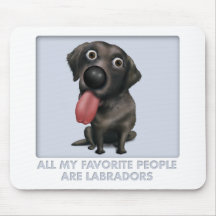 Labrador Retriever (Black) Favourite Mousepad