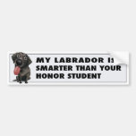 Labrador Retriever (Black) Honour Bumper Stickers