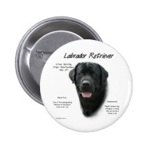 Labrador Retriever (blk) History Design Button