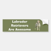 Labrador Retriever Bumper Sticker