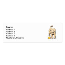Labrador retriever cartes de visite professionnelles