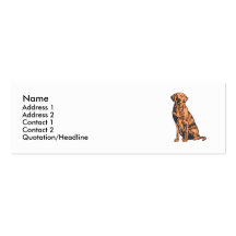 Labrador retriever cartes de visite personnelles