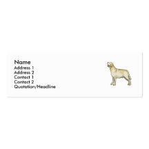Labrador retriever cartes de visite personnelles