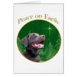 Labrador Retriever (choc) Peace Cards