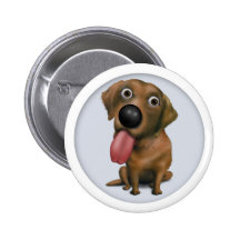 Labrador Retriever (Chocolate) Button