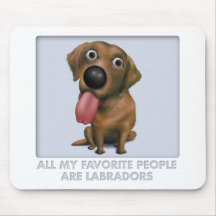 Labrador Retriever (Chocolate) Favourite Mouse Pads