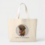 Labrador Retriever (Chocolate) Granddog Tote Bag