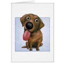 Labrador Retriever (Chocolate) Greeting Cards