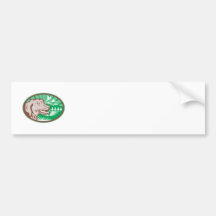Labrador Retriever Hunting Dog Retro Bumper Sticker