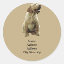 Labrador Retriever Irresistible Address Label Stickers