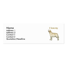 Labrador retriever modèle de carte de visite