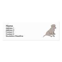Labrador retriever modèle de carte de visite
