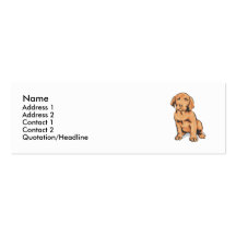 Labrador retriever modèles de cartes de visite