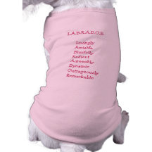 Labrador Retriever "Personality"Dog Sweater Dog Clothing