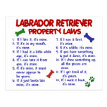 LABRADOR RETRIEVER Property Laws Postcards