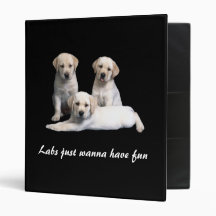Labrador Retriever Puppy Binder