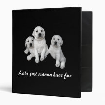 Labrador Retriever Puppy Binder