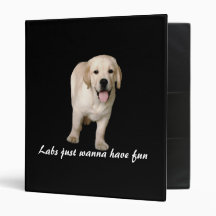 Labrador Retriever Puppy Binder