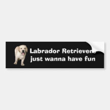 Labrador Retriever Puppy Bumper Sticker