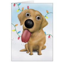Labrador Retriever (yellow) Christmas Cards