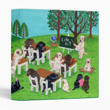 Labrador School Vinyl Binders