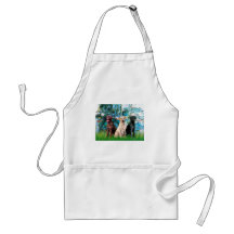 Labrador Trio - Lilies 1 Apron