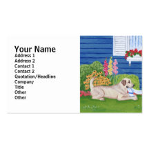 Labradors in the Garden Painting Business Card