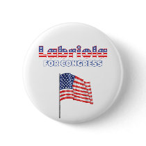 Labriola for Congress Patriotic American Flag Pins