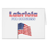 Labriola for Congress Patriotic American Flag Greeting Card