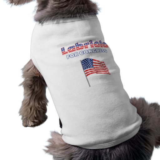 Labriola for Congress Patriotic American Flag Pet T Shirt