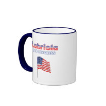 Labriola for Congress Patriotic American Flag Coffee Mug