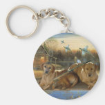 Labs Ready For The Hunt Keychains