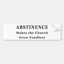 L'abstinence fait Fondlers Adhésif Pour Voiture