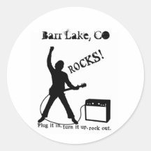 Lac barr, Co Autocollant Rond