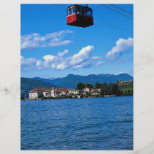 Lac Maggiore de Stresa avec le funiculaire, Italie Tract Customisé