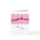 Lace and Ribbon Thank You cards