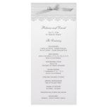 Lace and Ribbon wedding programs