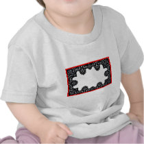 Lace Black & White Red Boarder The MUSEUM Zazzle G Tshirt