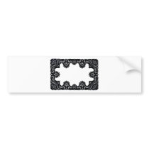 Lace Black & White The MUSEUM Zazzle Gifts Bumper Sticker