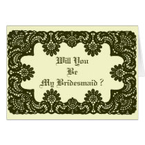 Lace Black & White The MUSEUM Zazzle Gifts Card