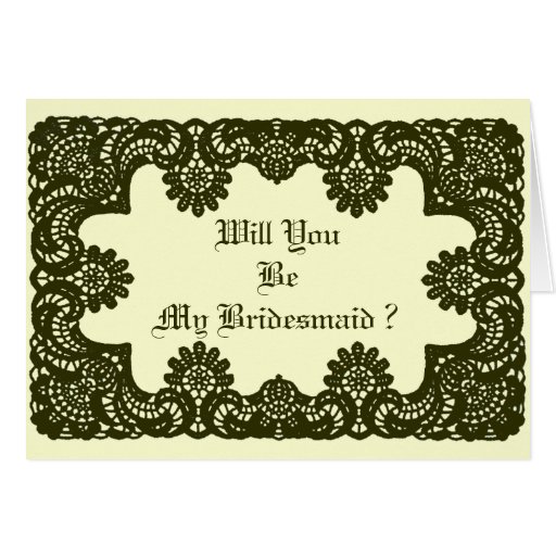 Lace Black & White The MUSEUM Zazzle Gifts Card