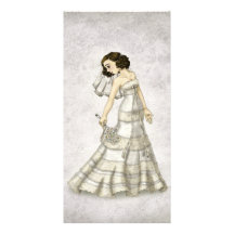 Lace Bride Photo Card Template