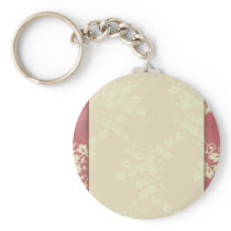 Lace, cream and rose key chains