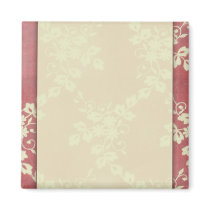 Lace, cream and rose fridge magnets