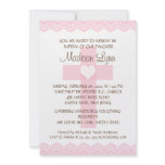 Lace Cross Baby Girl Baptism Inviation Personalized Announcements