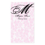 lace customize your monogram business card templates